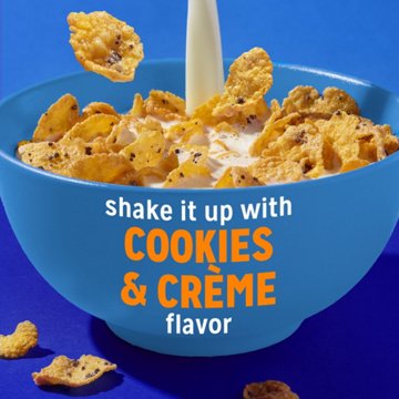 Kellogg's Frosted Flakes Cookies & Creme Milkshake Cereal - Family Size