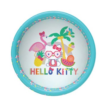 Hello Kitty 3 Ringed Inflatable Kiddie Pool with Built-in Sprinkler