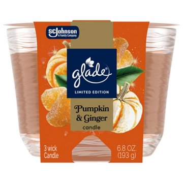 Glade 3-Wick Candle Jar - Pumpkin & Ginger