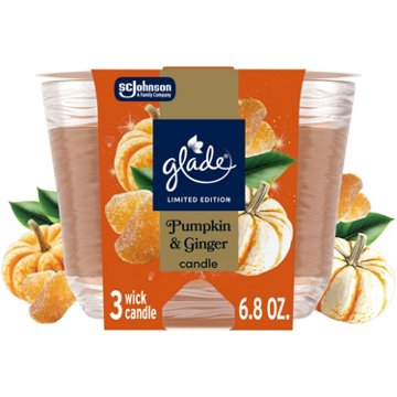 Glade 3-Wick Candle Jar - Pumpkin & Ginger