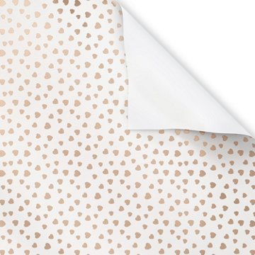 American Greetings Hearts Wedding or Engagement Foil Wrapping Paper, 15 sq. ft. 