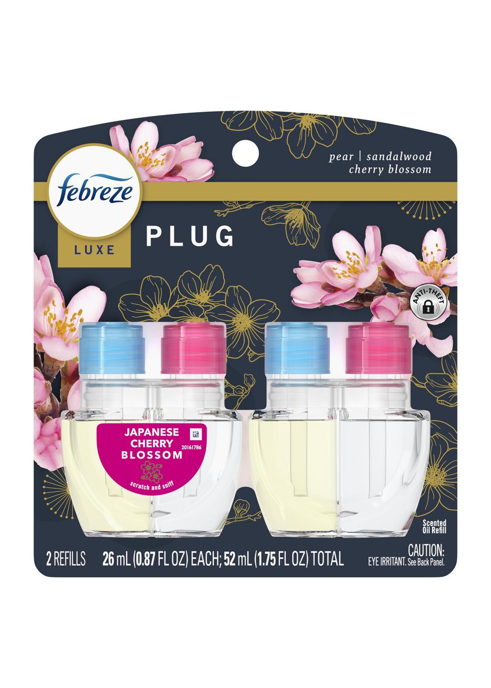 Febreze Plug In Air Freshener Odor-Fighting Scented Oil Refill - Japanese Cherry Blossom; image 1 of 3