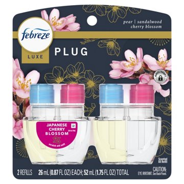 Febreze Plug In Air Freshener Odor-Fighting Scented Oil Refill - Japanese Cherry Blossom