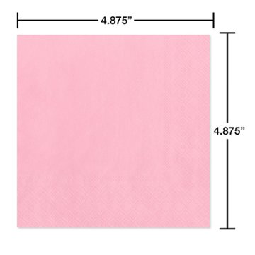 American Greetings Pink Beverage Napkins
