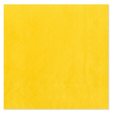 American Greetings Yellow Beverage Napkins