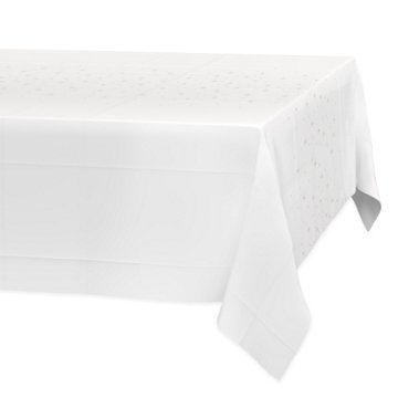 American Greetings Scattered Gold Dots & Stars Plastic Table Cover, 84" x 54"