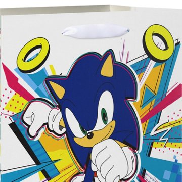 American Greetings Sonic The Hedgehog Medium White Gift Bag