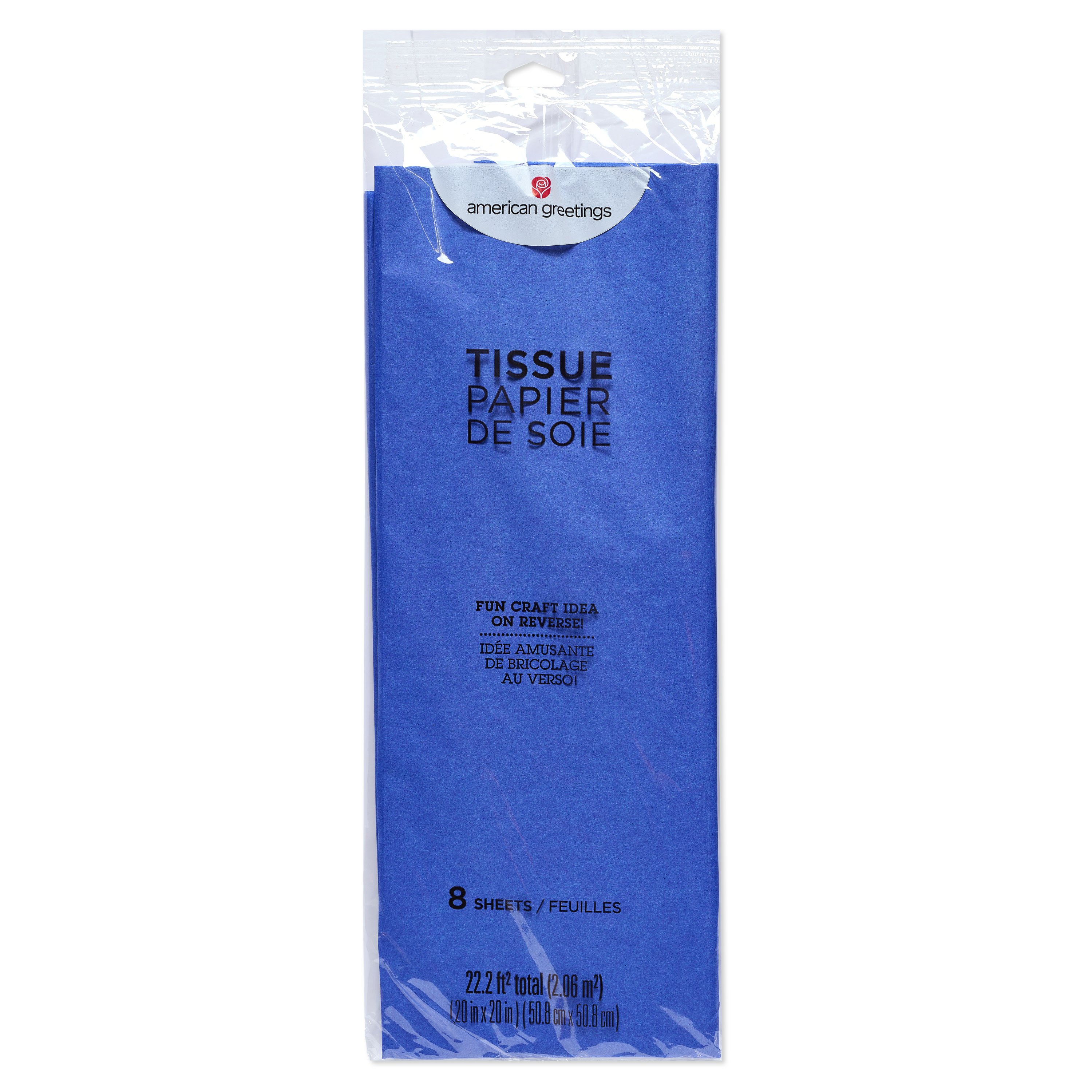 American Greetings Royal Blue Tissue Paper, 8 ct - Shop Gift wrap at H-E-B