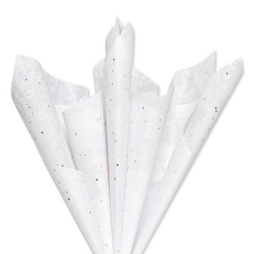 American Greetings Gold Gem on White Tissue Paper Bundle, 6 ct