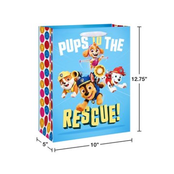American Greetings Paw Patrol Large Blue Gift Bag