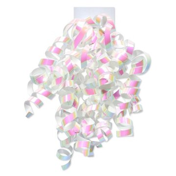 American Greetings White Iridescent Curly Gift Bow, 1.75'' x 3.5'' x 9''