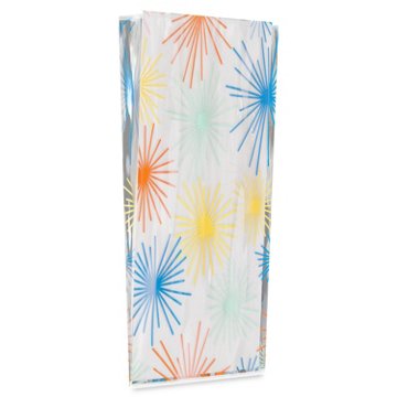 American Greetings Party Favor Treat Bags - Colorful Starburst Design, 10 ct