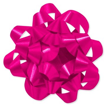 American Greetings Pink Confetti Gift Bow, 4.25''