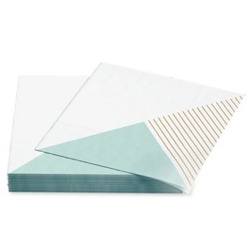 American Greetings Three Design on White Lunch Napkins, 20 ct