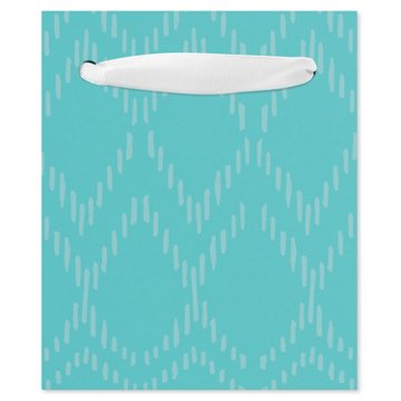 American Greetings Teal Chevron Everyday Mini Gift Bag