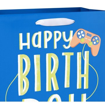 American Greetings Video Games Birthday Large Blue Gift Bag