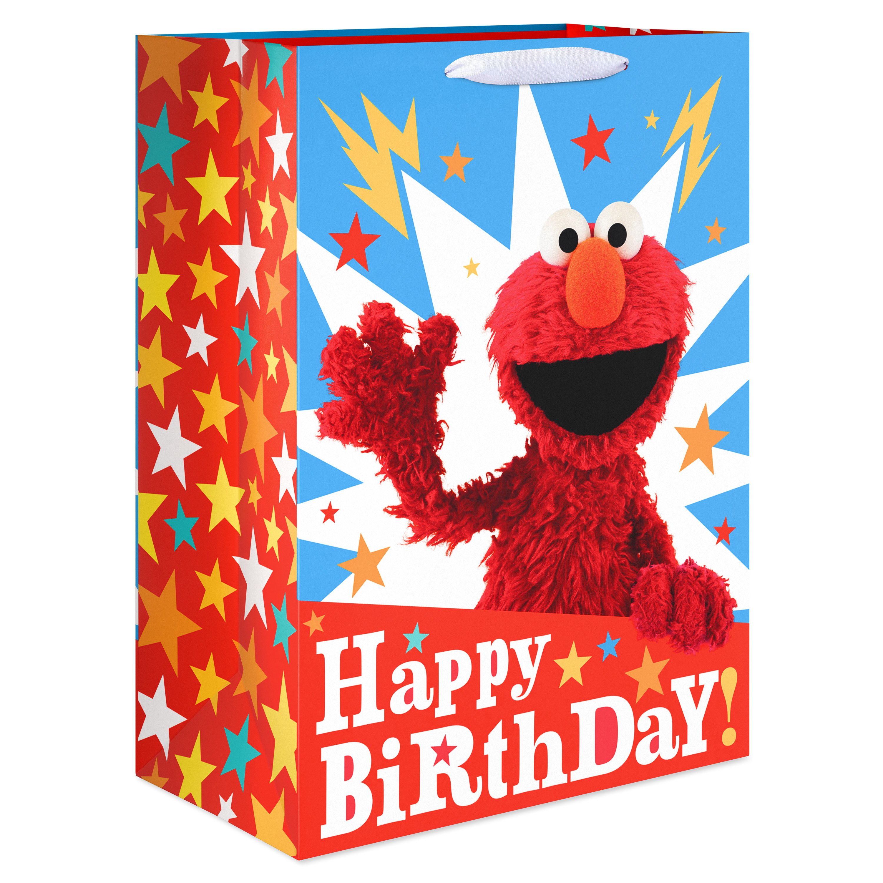 American Greetings Blue & Red Elmo Jumbo Birthday Gift Bag - Shop Gift ...