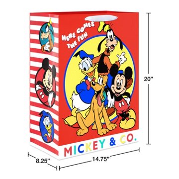 American Greetings Mickey & Co. Jumbo Gift Bag 