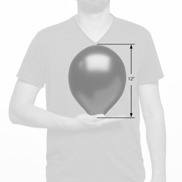 American Greetings Metallic White, Gold, & Silver Uninflated Balloons, 15 pk