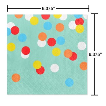 American Greetings Colorful Dots Lunch Napkins, 20 ct