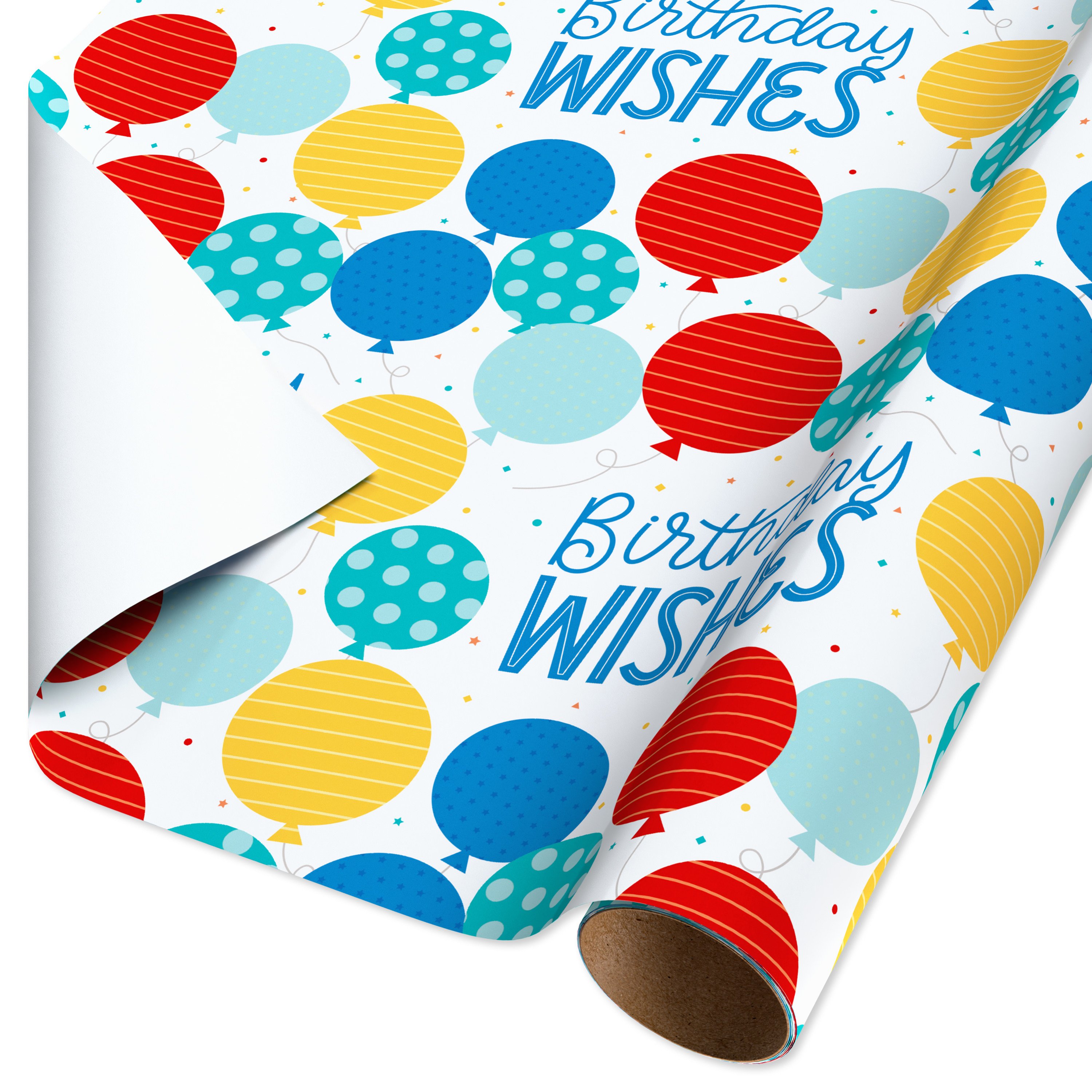 American Greetings Birthday Balloons Wrapping Paper, 20 sq. ft. - Shop ...