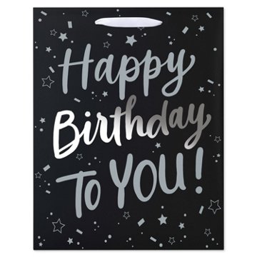 American Greetings Large Black Birthday Gift Bag
