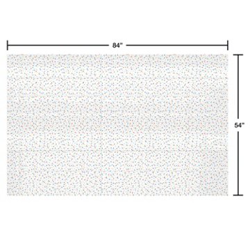 American Greetings Colorful Sprinkles Plastic Table Cover, 84" x 54"