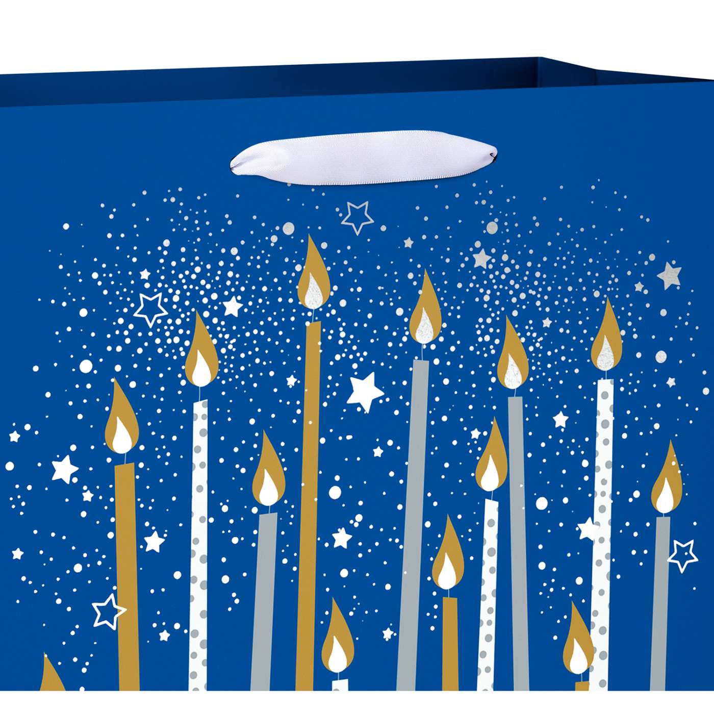 American Greetings Candles Large Blue Birthday Gift Bag; image 2 of 4