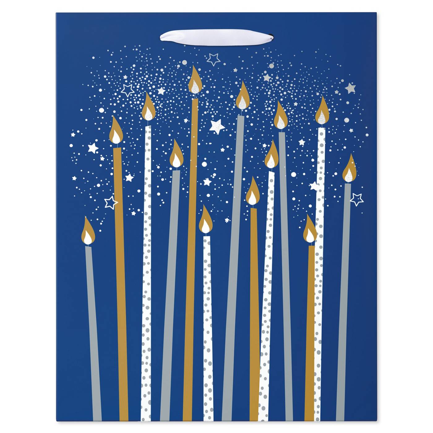 American Greetings Candles Large Blue Birthday Gift Bag; image 3 of 4