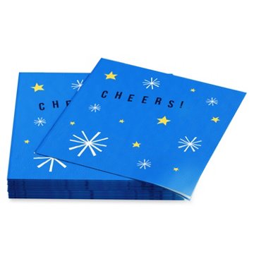 American Greetings Cheers on Blue Beverage Napkins, 20 ct