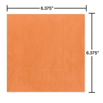 American Greetings Orange Lunch Napkins, 20 ct