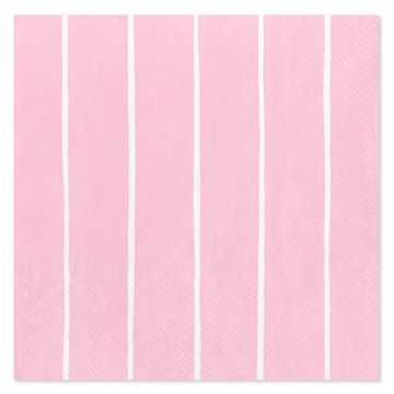 American Greetings White Lines on Pink Lunch Napkins, 20 ct