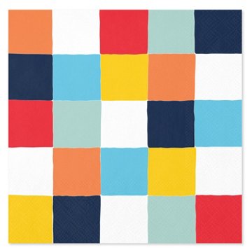 American Greetings Colorful Squares Beverage Napkins, 20 ct