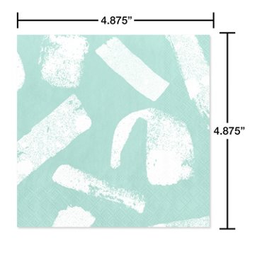 American Greetings Brush Strokes Beverage Napkins, 20 ct