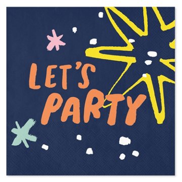 American Greetings Let's Party Lunch Napkins, 20 ct