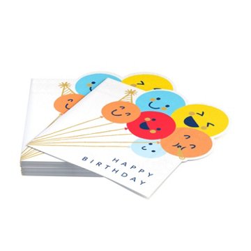 American Greetings Smiley Balloons Lunch Napkins, 20 ct