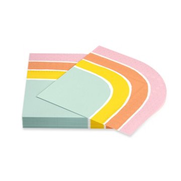 American Greetings Rainbow Beverage Napkins, 20 ct