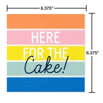 American Greetings Here for the Cake Lunch Napkins, 20 ct