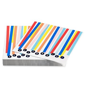 American Greetings Colorful Streamers Lunch Napkins, 20 ct