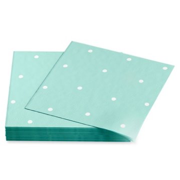 American Greetings Light Green with Polka Dots Beverage Napkins, 20 ct