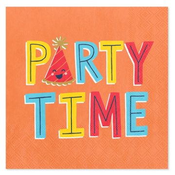 American Greetings Party Time Beverage Napkins, 20 ct
