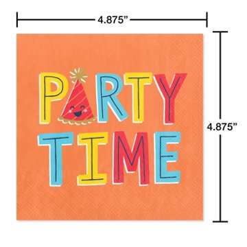 American Greetings Party Time Beverage Napkins, 20 ct