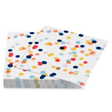 American Greetings Scattered Colorful Dots Beverage Napkins, 20 ct