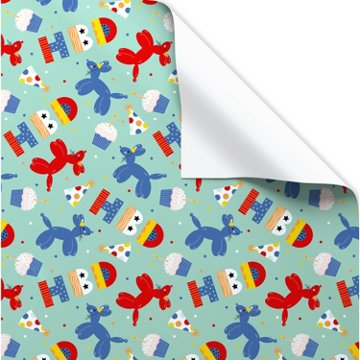American Greetings Birthday Icons Wrapping Paper for Kids, 20 sq. ft.