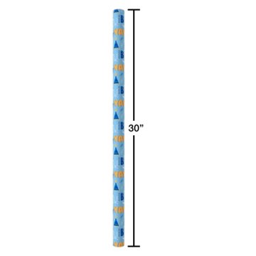 American Greetings Blue Birthday Wrapping Paper, 40 sq. ft.