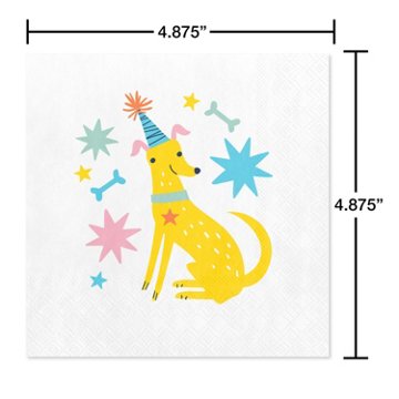 American Greetings Birthday Dog Beverage Napkins, 20 ct
