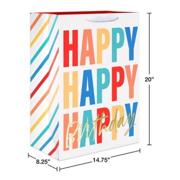 American Greetings Happy Birthday Jumbo Gift Bag
