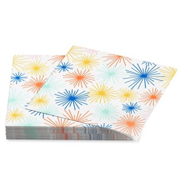 American Greetings Colorful Fireworks Lunch Napkins, 20 ct