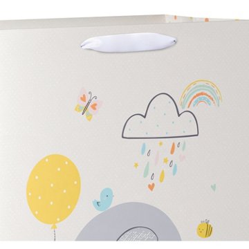 American Greetings Elephants Balloons Extra Large Ivory Yellow Baby Shower Gift Bag