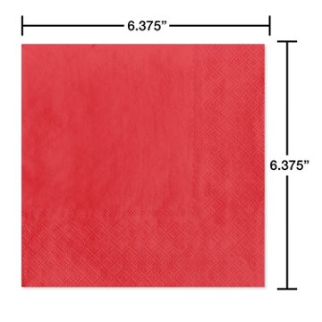 American Greetings Red Lunch Napkins, 20 ct